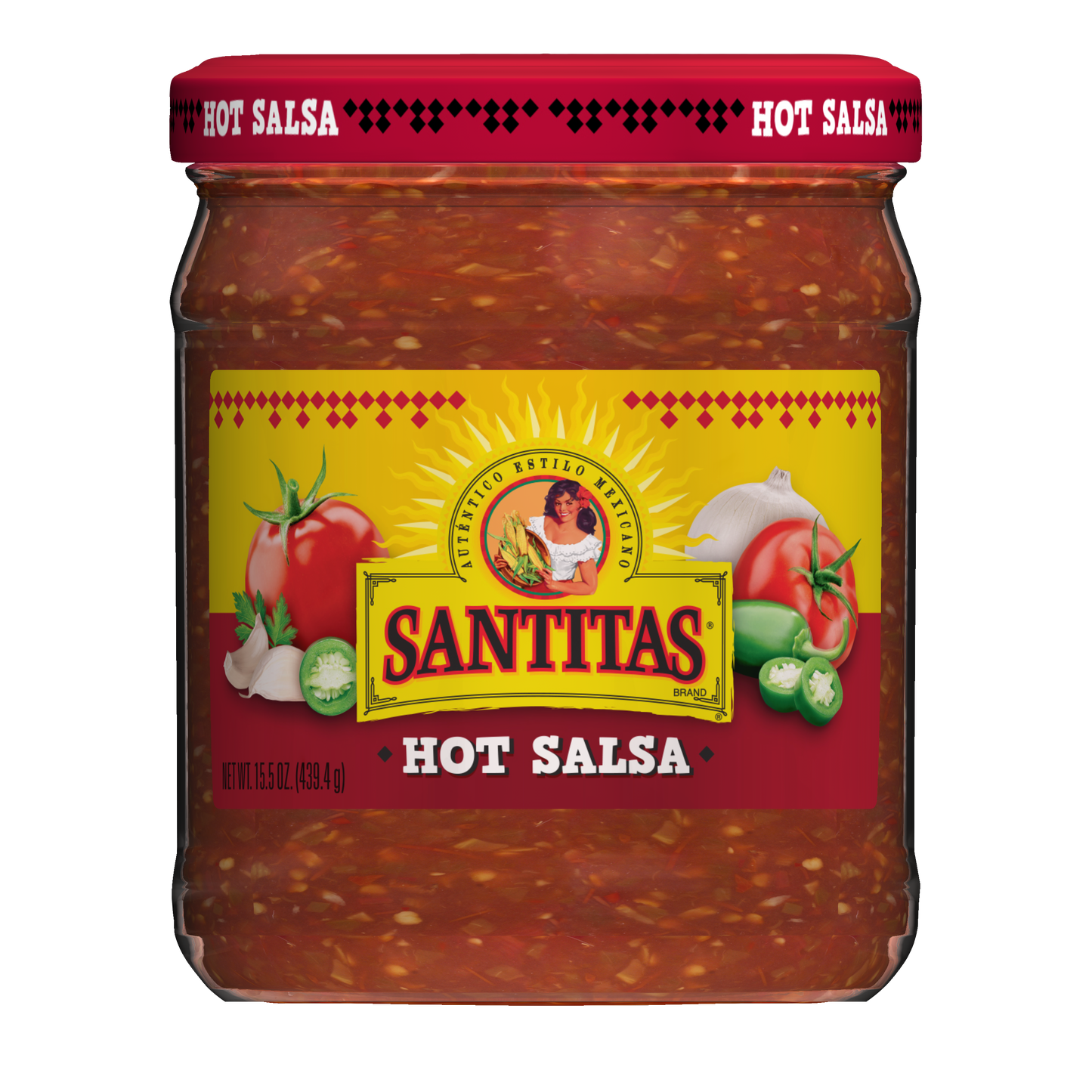 Santitas Hot Salsa 15.5 Oz