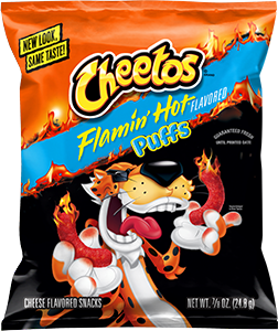 Cheetos Puffs Cheese Flavored Snacks Flamin' Hot Flavored