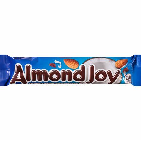 ALMOND JOY Coconut and Almond Chocolate Full Size, Gluten Free